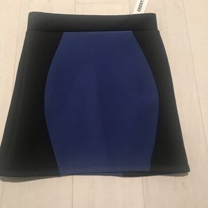 NWT Cheryl Kids Creations Blue /BLK Scuba Skirt